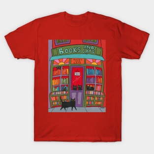 Books and Cats T-Shirt